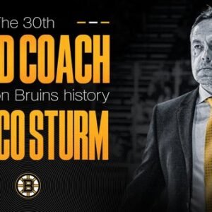 Marco Sturm Appointed Head Coach of Boston Bruins to Lead New Era - Thumbnail