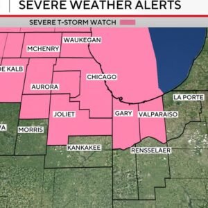 Strong Severe Thunderstorm Warning Issued for Chicago Area - Thumbnail