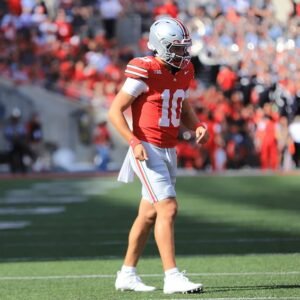 Controversial Roughing the Passer Call Sparks Debate in Julian Sayin Game - Thumbnail