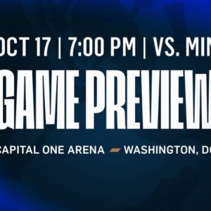 Capitals Aim to Tame Wild: October 17 Matchup Preview - Thumbnail