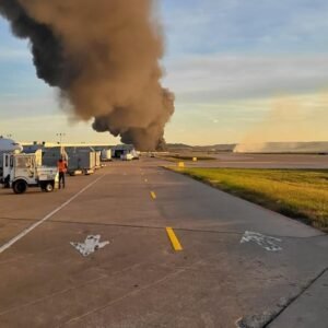 Louisville Plane Crash Causes Large Fire at Muhammad Ali Airport - Thumbnail