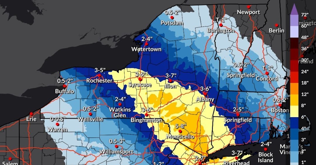 Severe Weather Alert: Heavy Snow and Ice Impacting Upstate NY