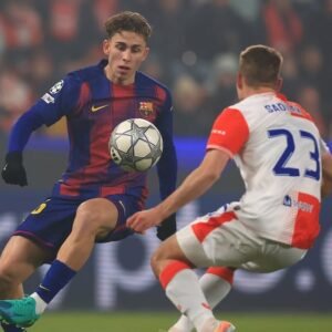 Barcelona Escapes with a Draw Against Slavia Prague in Champions Match - Thumbnail