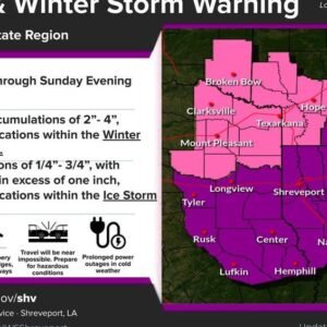 Shreveport Braces for Major Snow and Ice Events This Weekend - Thumbnail
