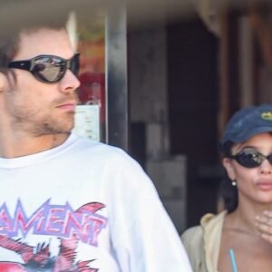 Harry Styles and Zoë Kravitz Embrace LA Couple Style - Thumbnail