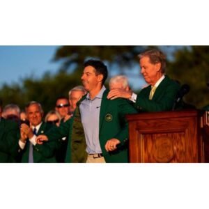 Rory McIlroy Celebrates Green Jacket Presentation at Masters - Thumbnail