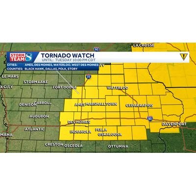 Severe Weather Alert: Strong Storms Hit Central and Eastern Iowa