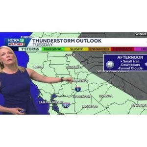 Winter Storm Alert: Thunderstorms and Sierra Snow Expected - Thumbnail
