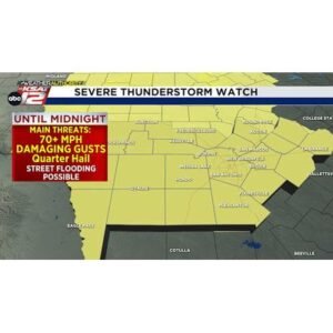 Severe Weather Alert: Damaging Winds and Hail Expected Across Texas - Thumbnail