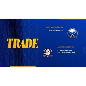 Buffalo Sabres Shockingly Acquire Young Star Olen Zellweger - Thumbnail