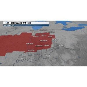 Tornado Watch Issued as Severe Weather Hits Indianapolis Area - Thumbnail