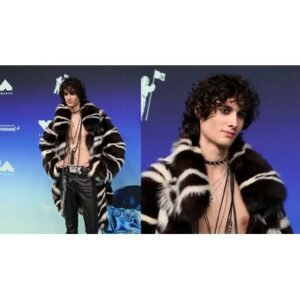 Shocking Sombr Rocks 2026 MTV VMAs in ERL Faux Fur - Thumbnail