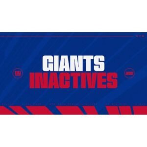 Breaking: Titans vs Giants Inactives Revealed for Week 3 - Thumbnail
