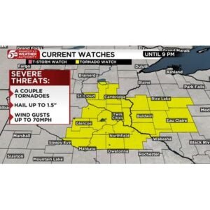 Urgent Tornado Watch Issued as Twin Cities Storms Intensify - Thumbnail